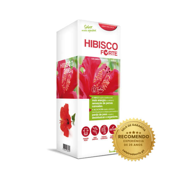 Hibisco Forte 500 ml - Queima Gorduras e  Diurético