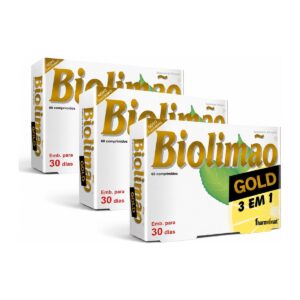 Pack Biolimão Gold  3 em 1 -Obstipação e perda de peso - 3 embalagens de 60 comprimidos cada