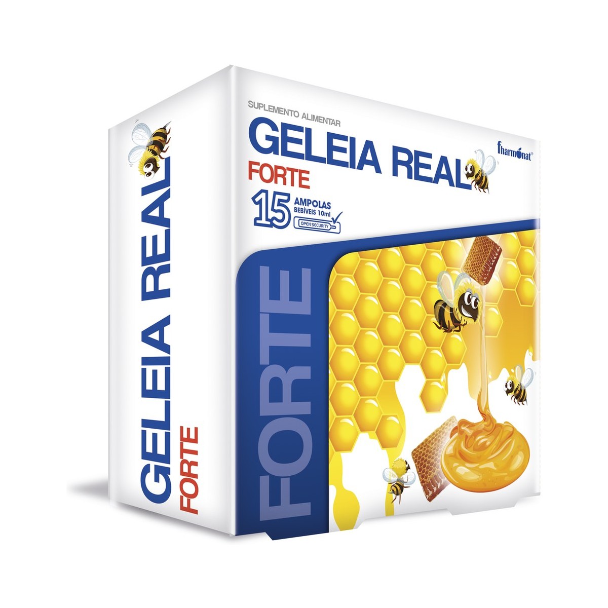 Geleia Real Forte 15 Ampolas - Fadiga, Falta de Ferro